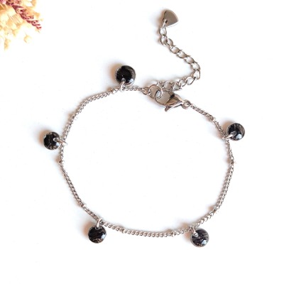 Erinnerungsschmuck mit Haar - Charm-Armband mit Haar