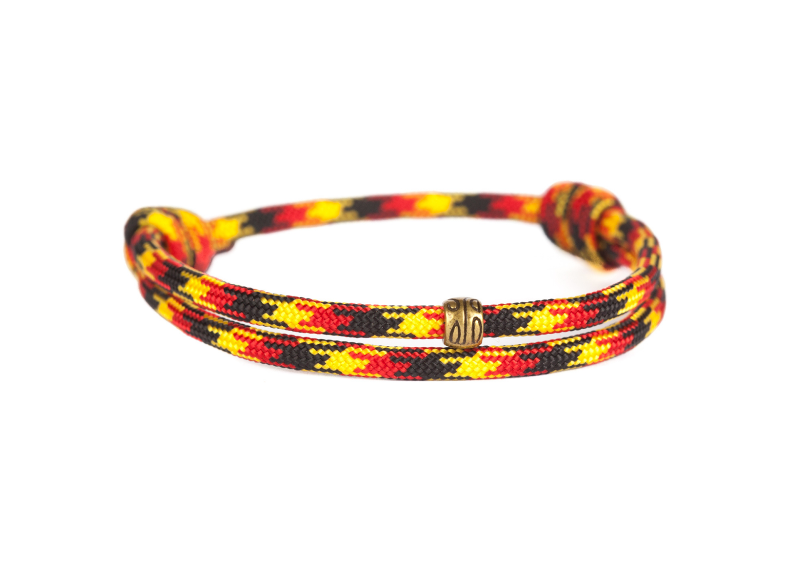 RICLEEVE BOHO surfer anklet BLACK RED YELLOW