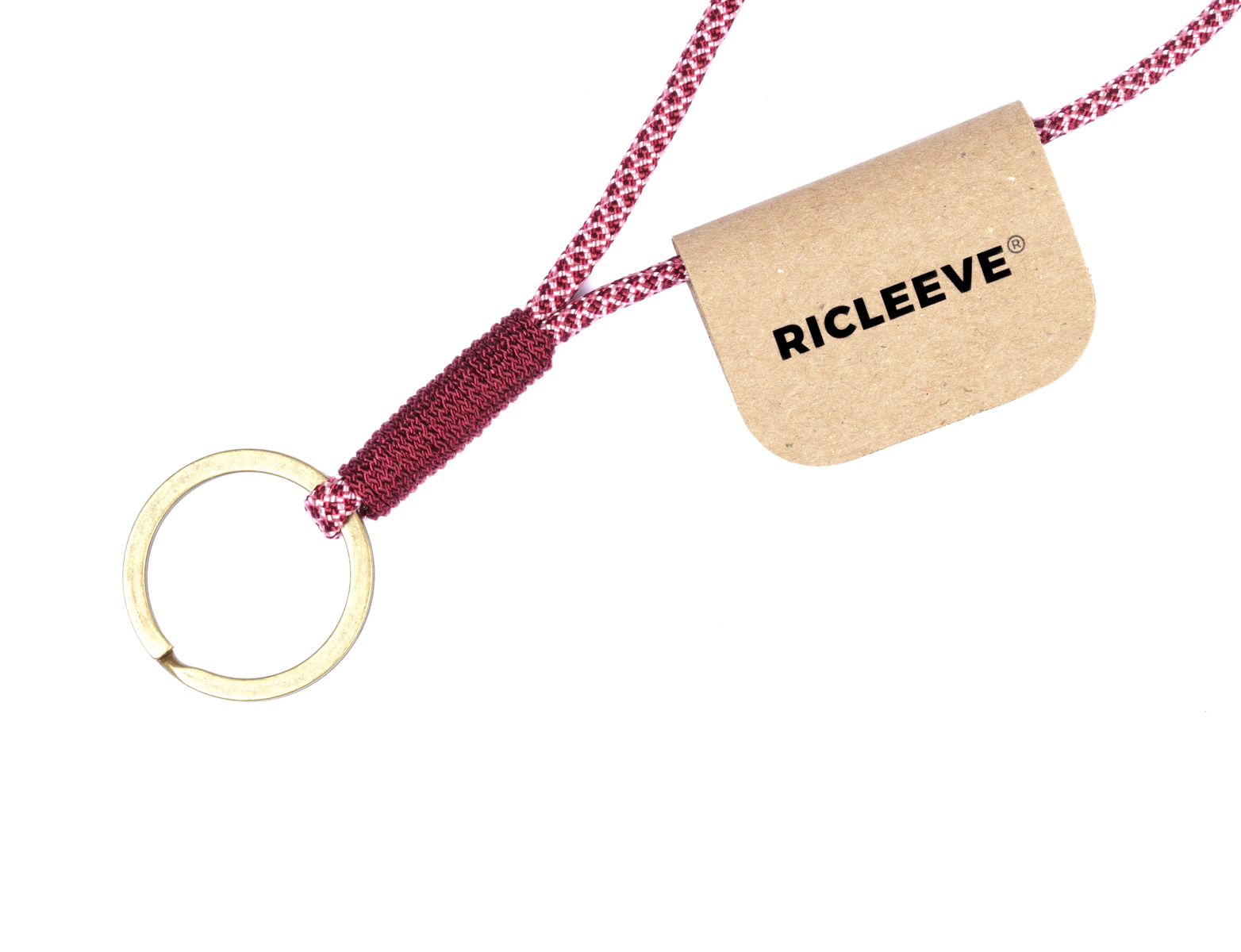 RICLEEVE Keychain BURGUNDY PINK 4