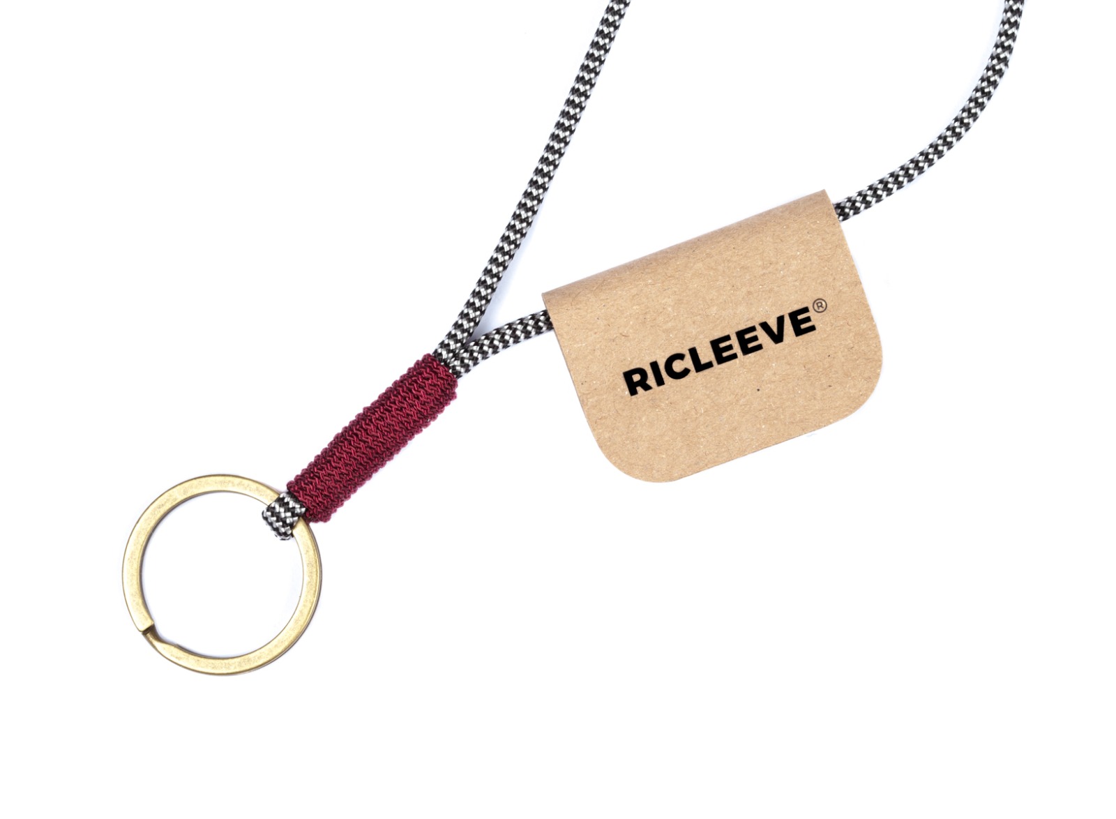 RICLEEVE Keychain BLACK WHITE 4