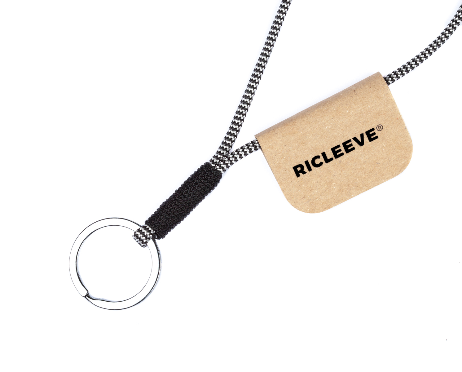 RICLEEVE Keychain WHITE BLACK 4