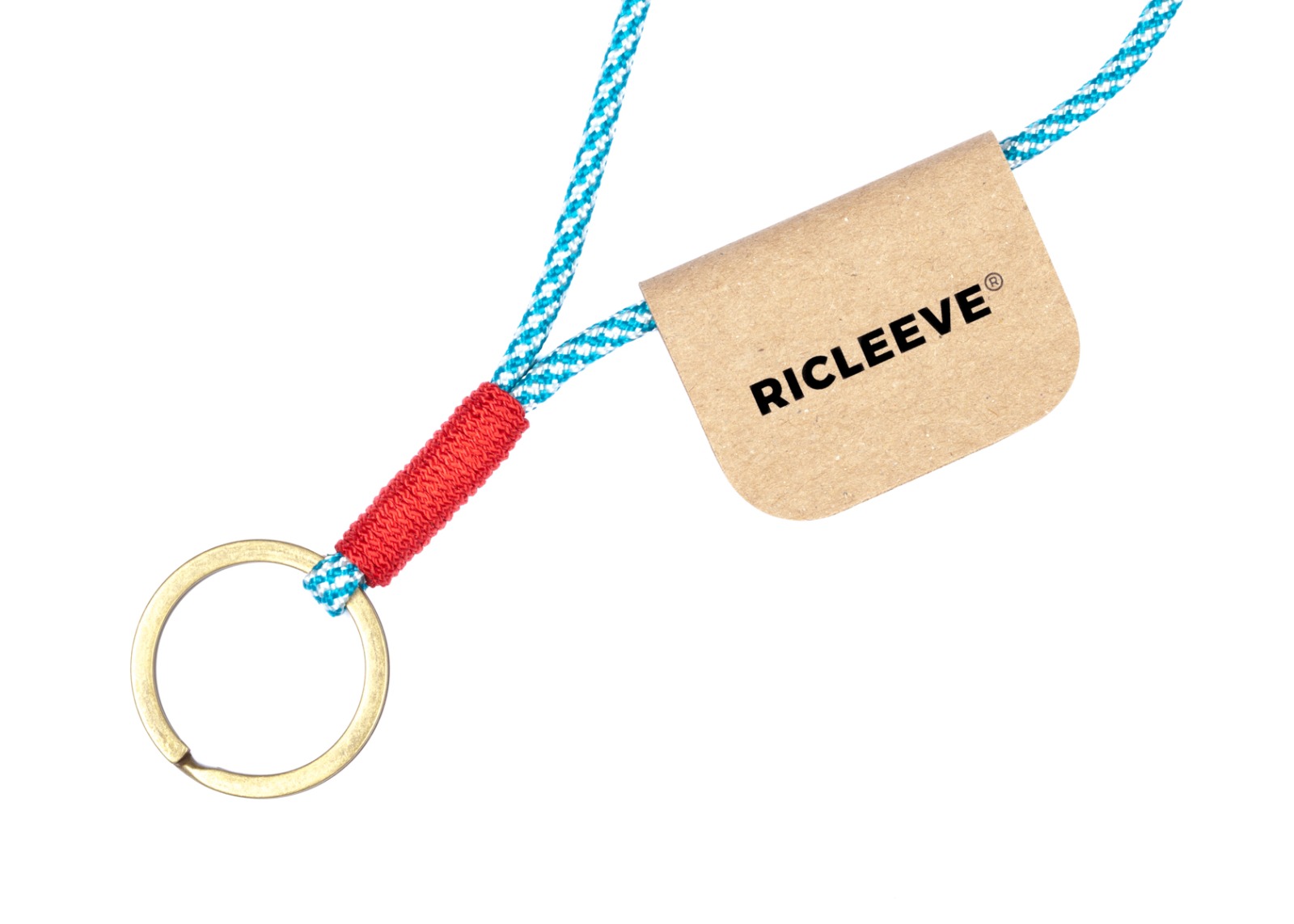 RICLEEVE Keychain BLUE WHITE 4