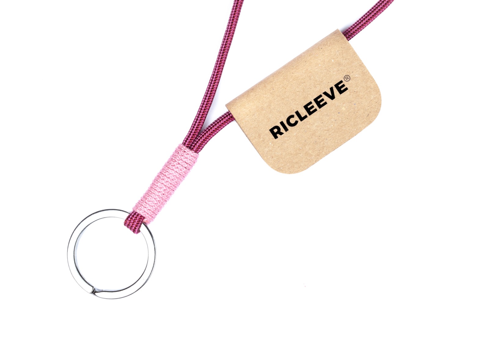 RICLEEVE Keychain PINK BURGUNDY 4