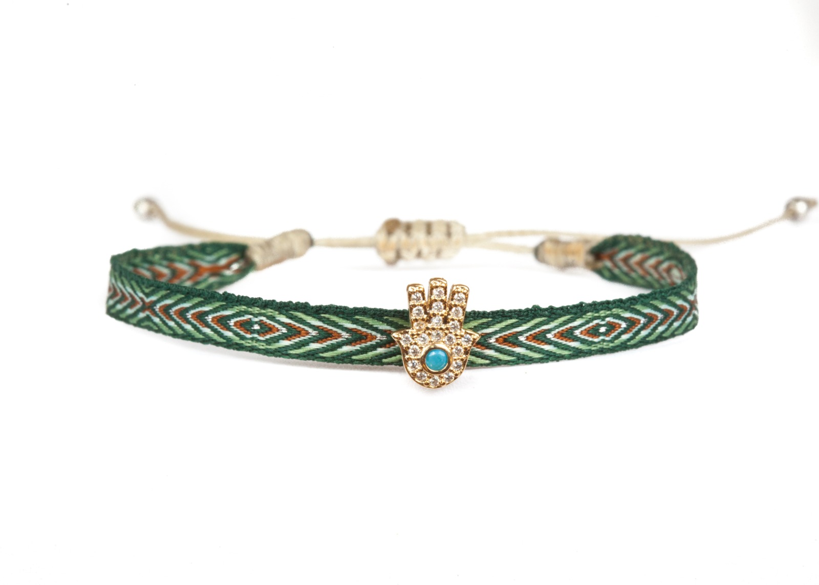 Boho Armband FATIMA GREEN