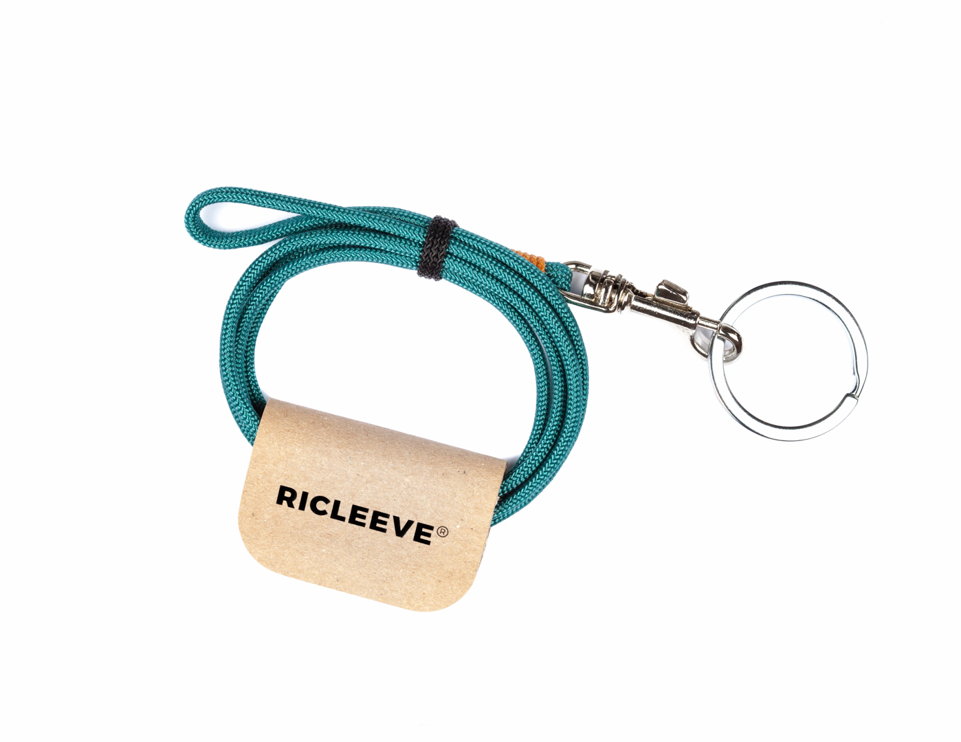 RICLEEVE Lanyard long with carabiner PETROL 4