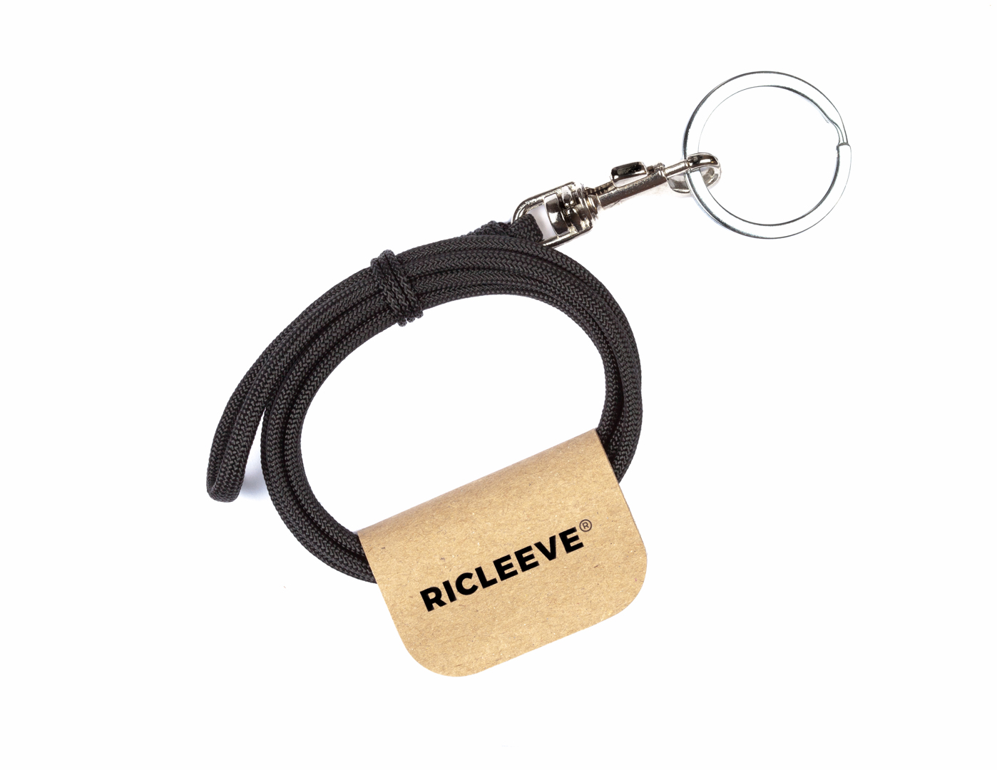 RICLEEVE Lanyard long with carabiner BLACK 4