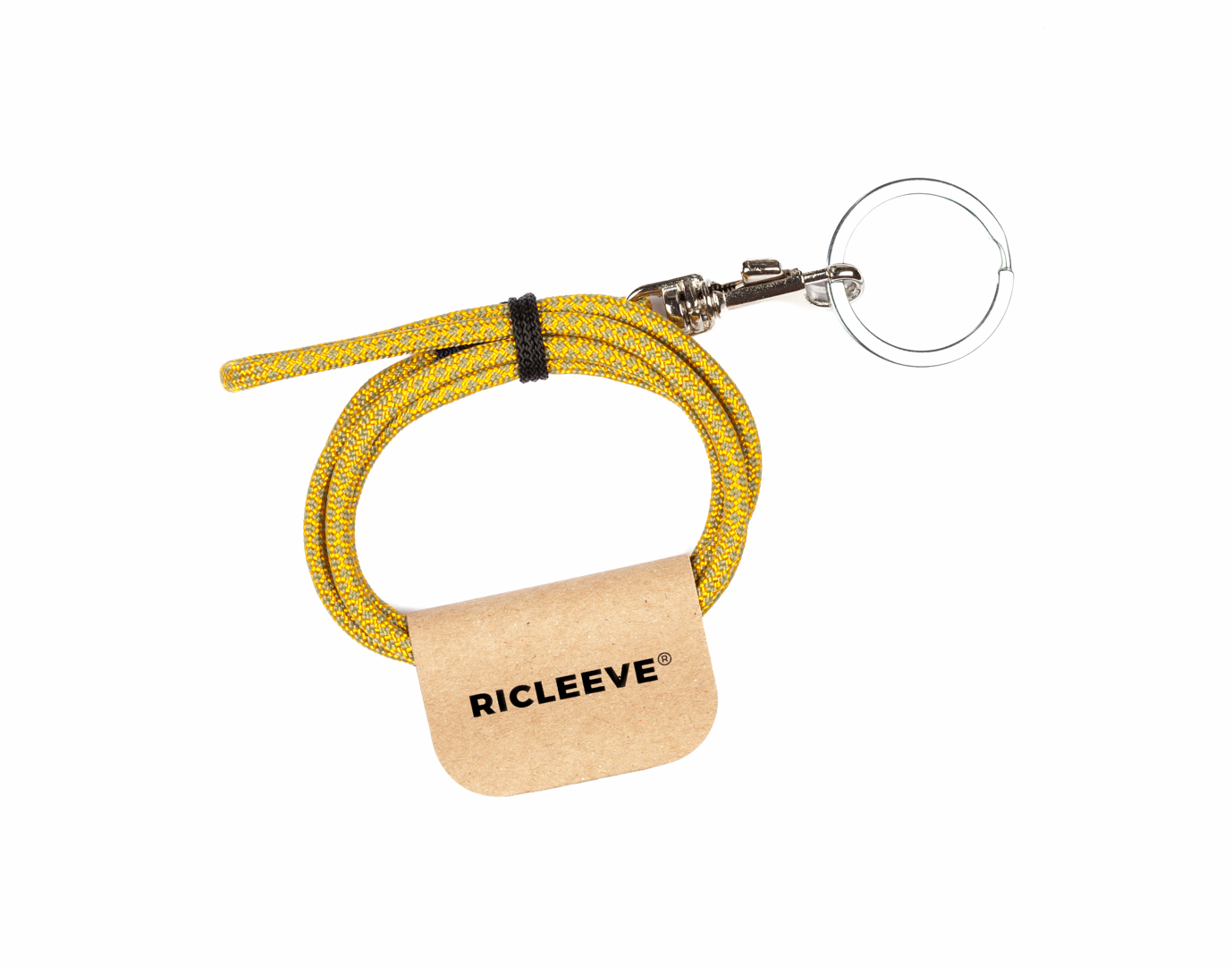 RICLEEVE Lanyard long with carabiner YELLOW OLIVE 4