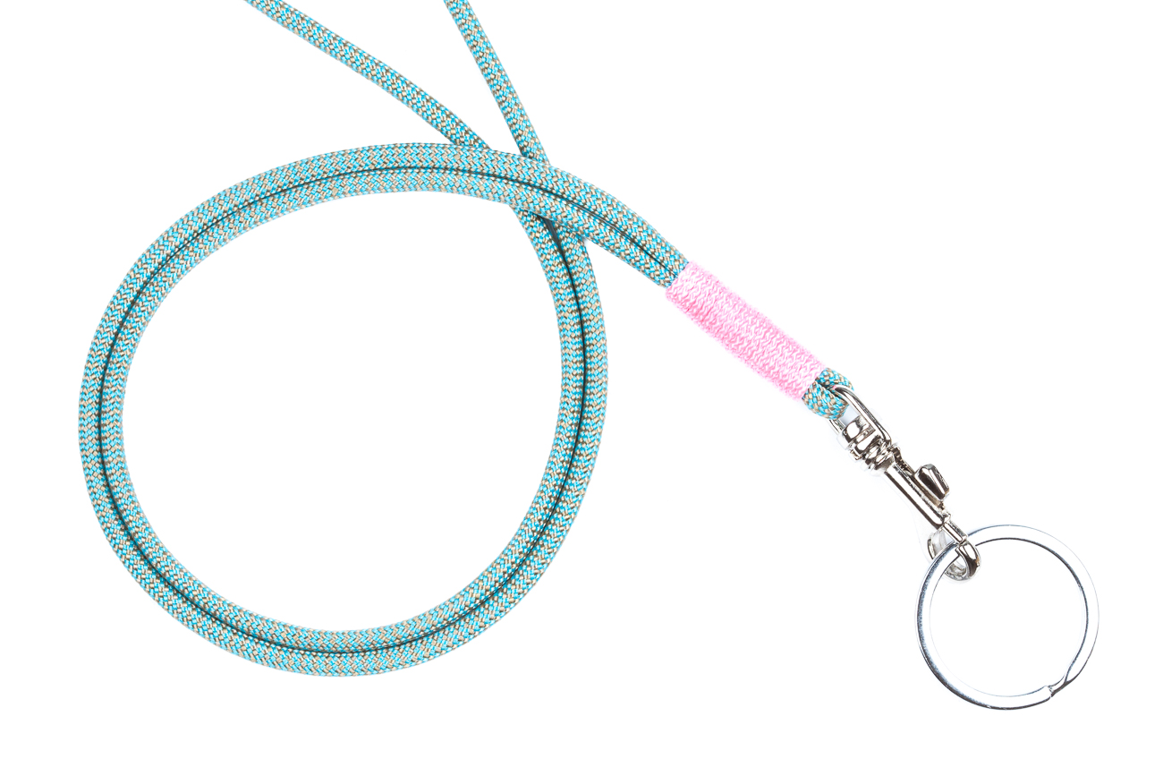 RICLEEVE Lanyard long with carabiner TURQUOISE SAND 3