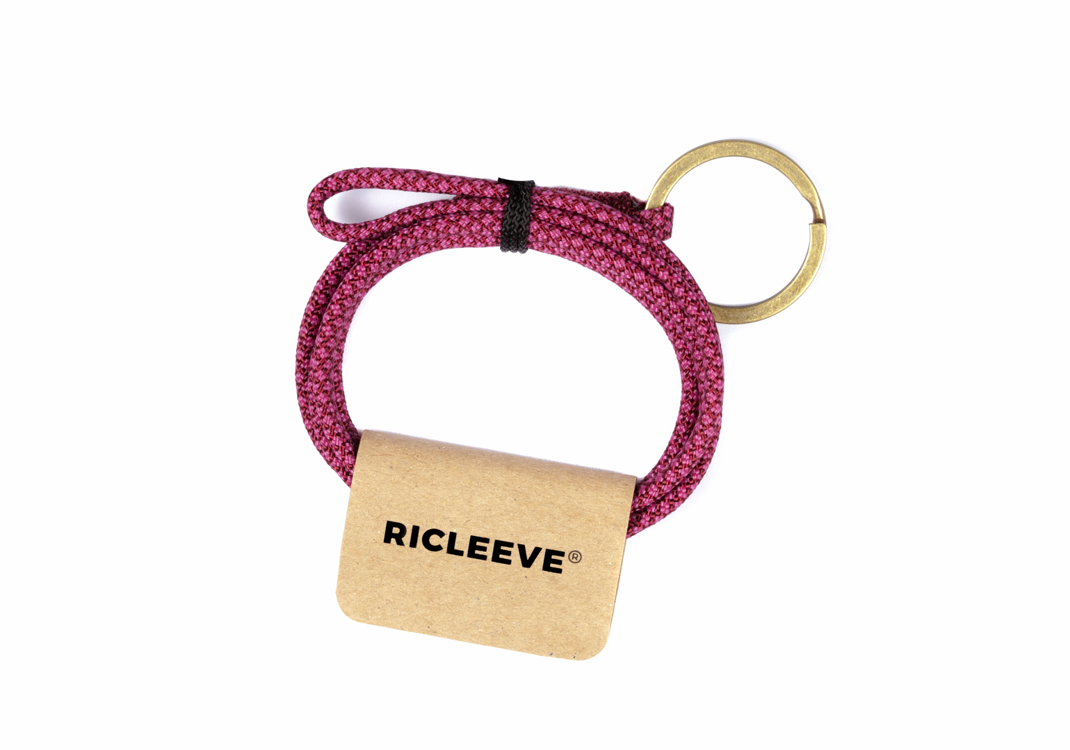 RICLEEVE Lanyard long BURGUNDY PINK 5