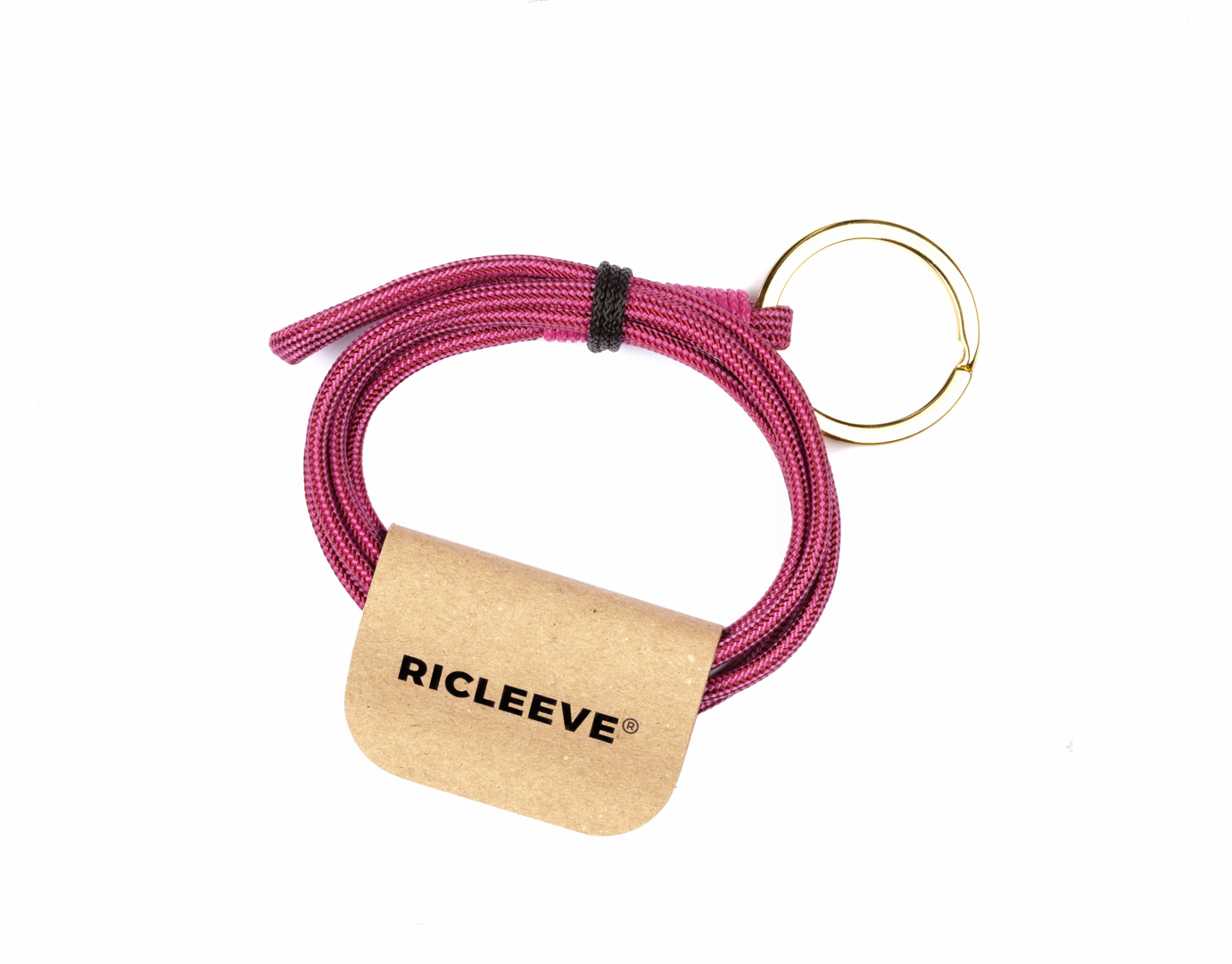 RICLEEVE Lanyard long BURGUNDY PINK 5