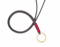 RICLEEVE Lanyard long BLACK GRAY 4