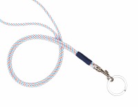 RICLEEVE Lanyard long with carabiner BLUE RED WHITE 3