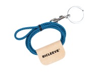 RICLEEVE Schlüsselband lang mit Karabiner BLAU SCHWARZ 4