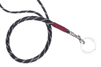 RICLEEVE Lanyard long with carabiner BLACK WHITE 3