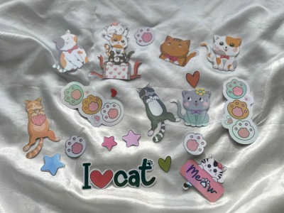 Sticker-Set - I love cat