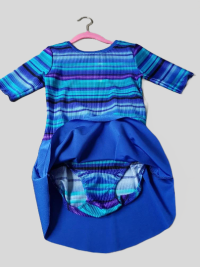 Kürkleid Streifen für Mädchen in Royal-Blau für Größe 134-140: Stilvoll und Bequem 5