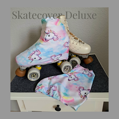 Skatecover Deluxe Unicorn Stiefelschoner, Überzieher Rainbow, Eiskunstlaufen, Rollkunstlaufen aus