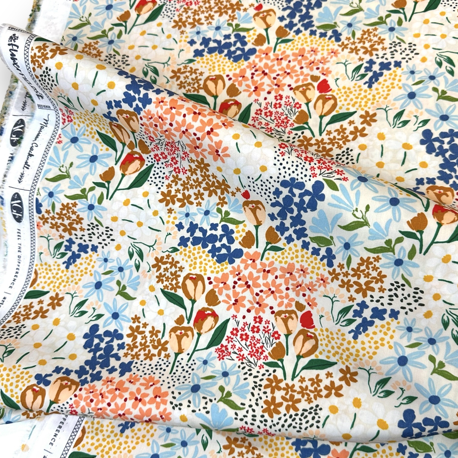 Thriving Flowerfield BAUMWOLLE POPELINE von Art Gallery Fabrics 4