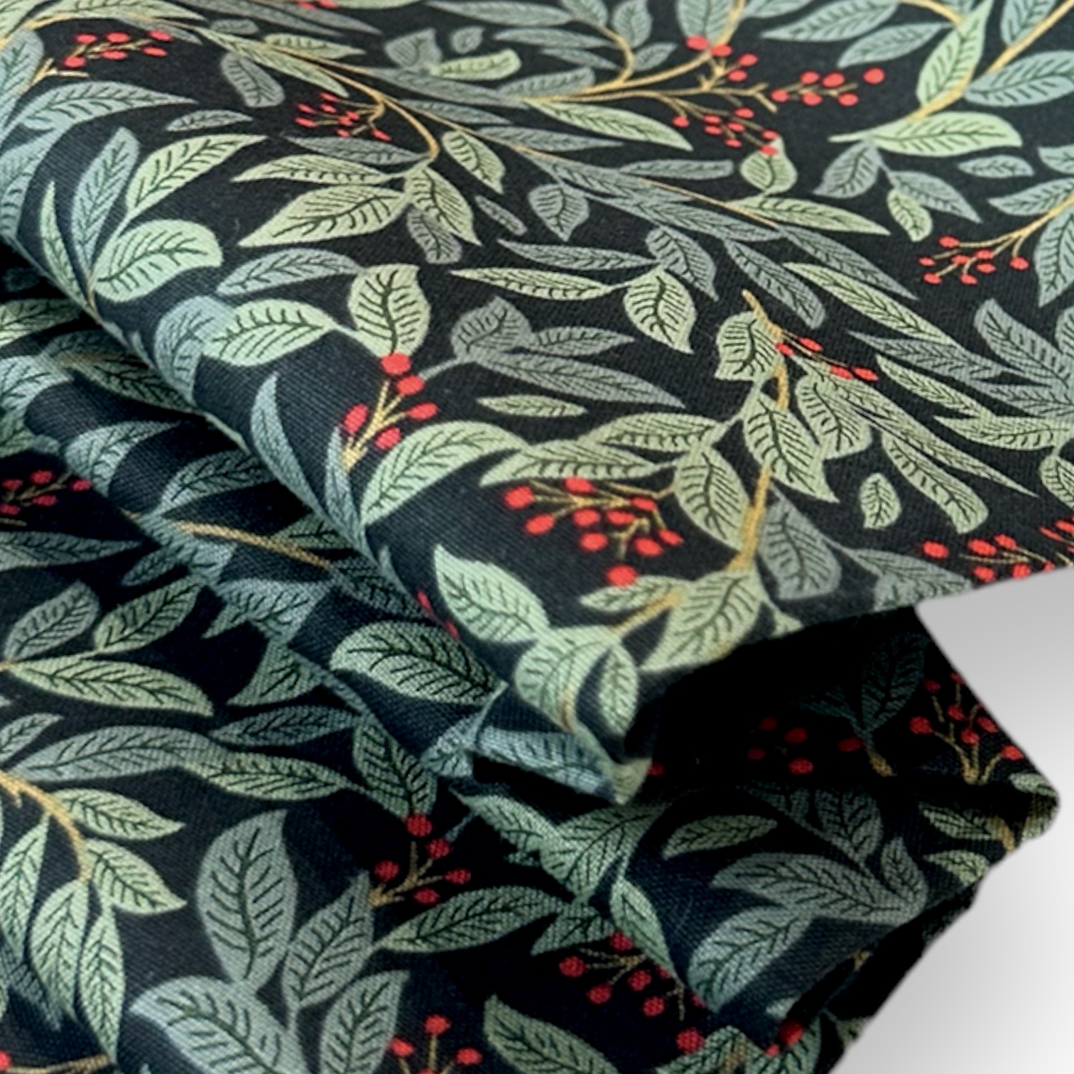 Baumwollstoff Holiday Classics - Willowberry - Evergreen Baumwollstoff COTTON + STEEL 3