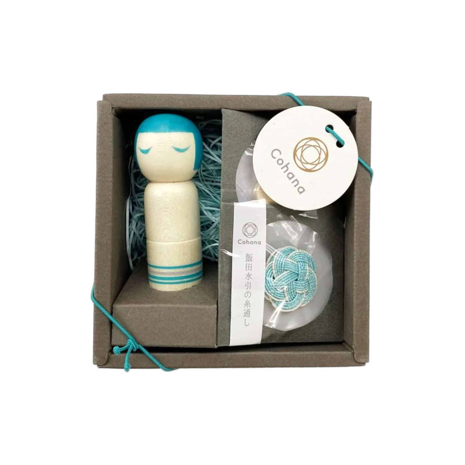 Cohana Kokeshi Doll Nadelhalter Set - Blau 3