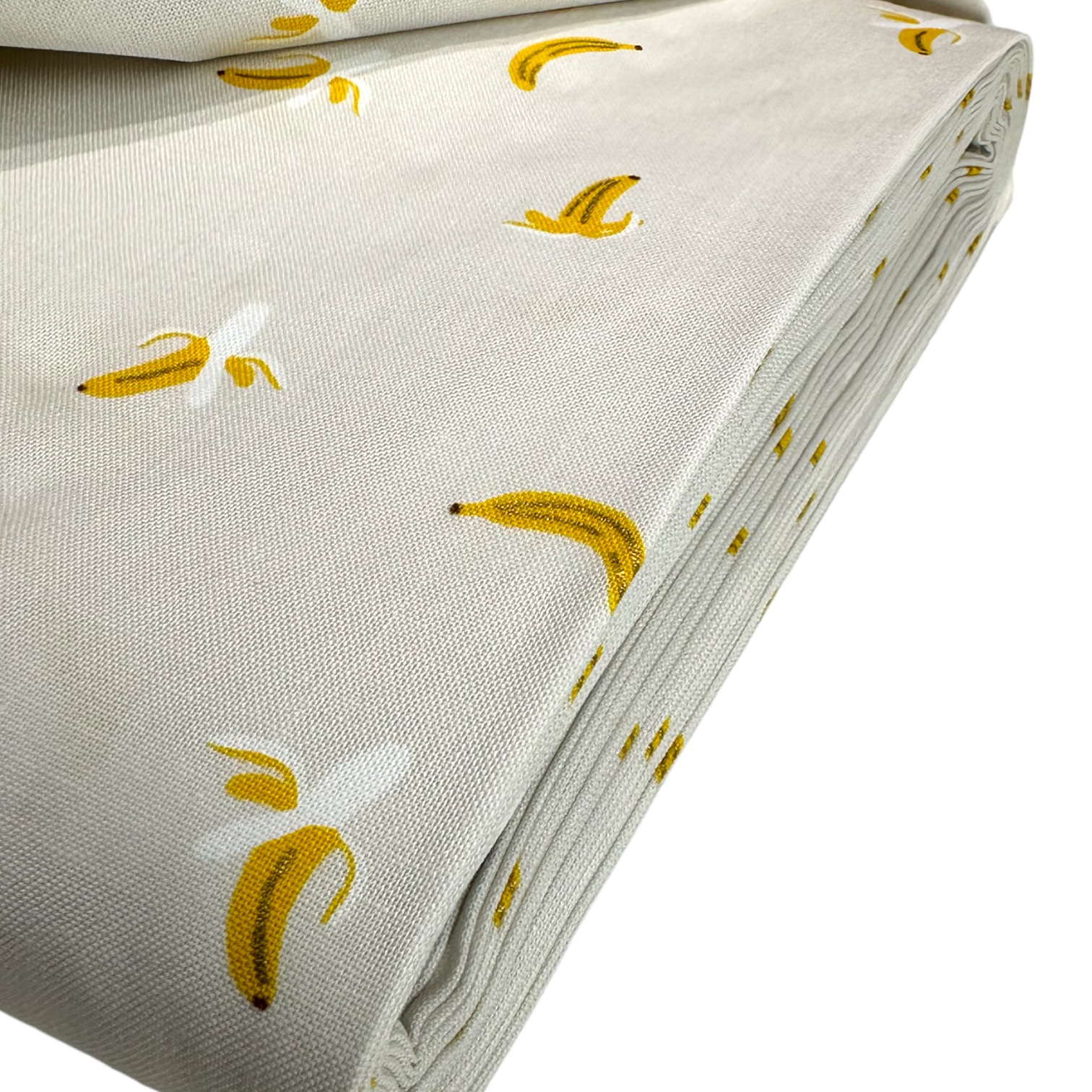 Rifle Paper Co. Orchard Bananas in Cream METALLIC Baumwollstoff 3