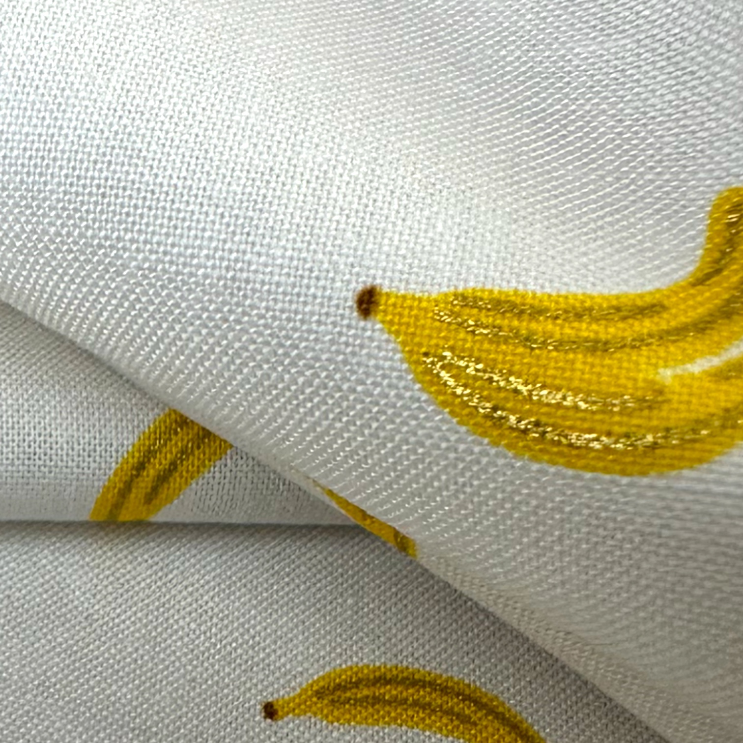 Rifle Paper Co. Orchard Bananas in Cream METALLIC Baumwollstoff 7