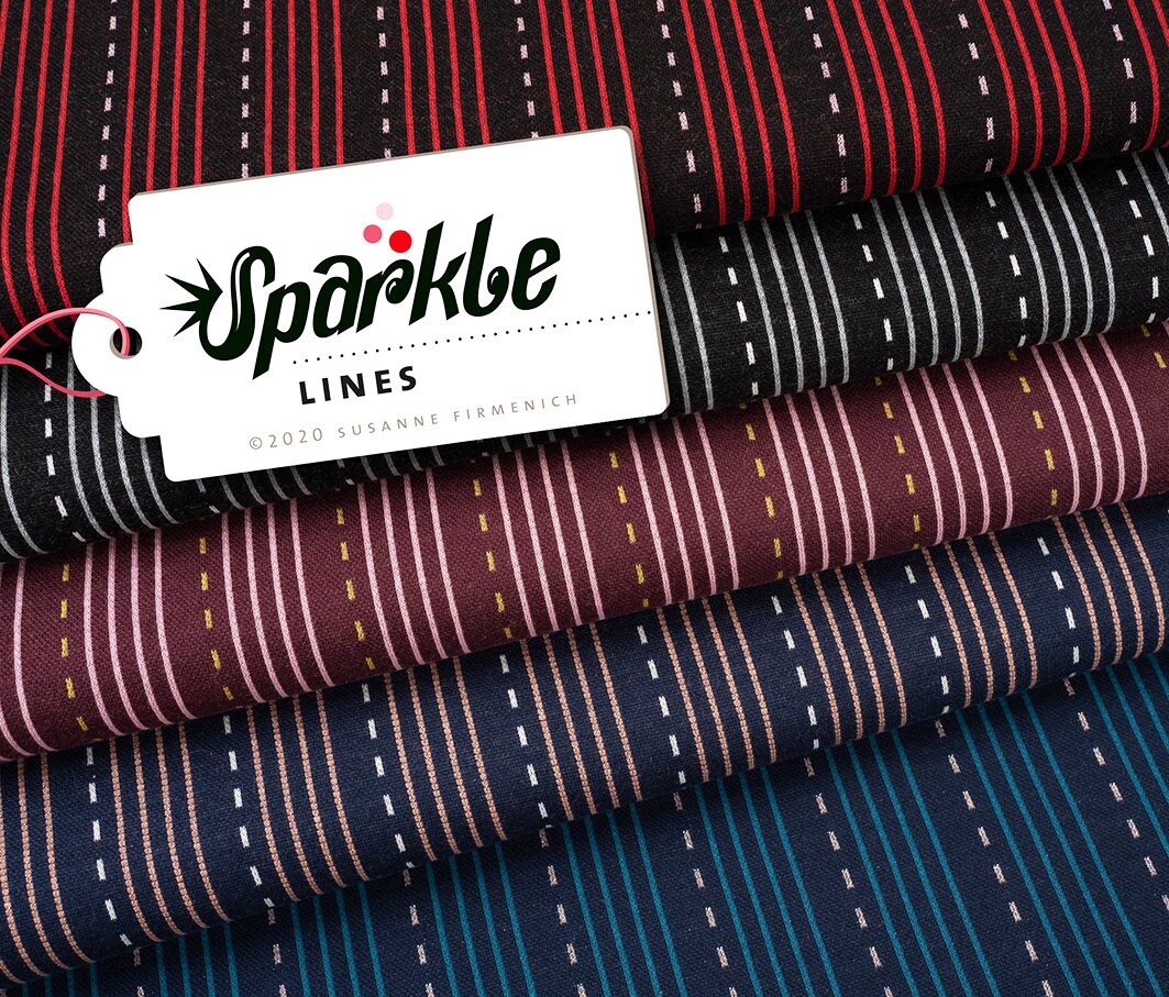 SPARKLE Lines BORDEAUX Jacquard RESTSTÜCK 1,10 m 3