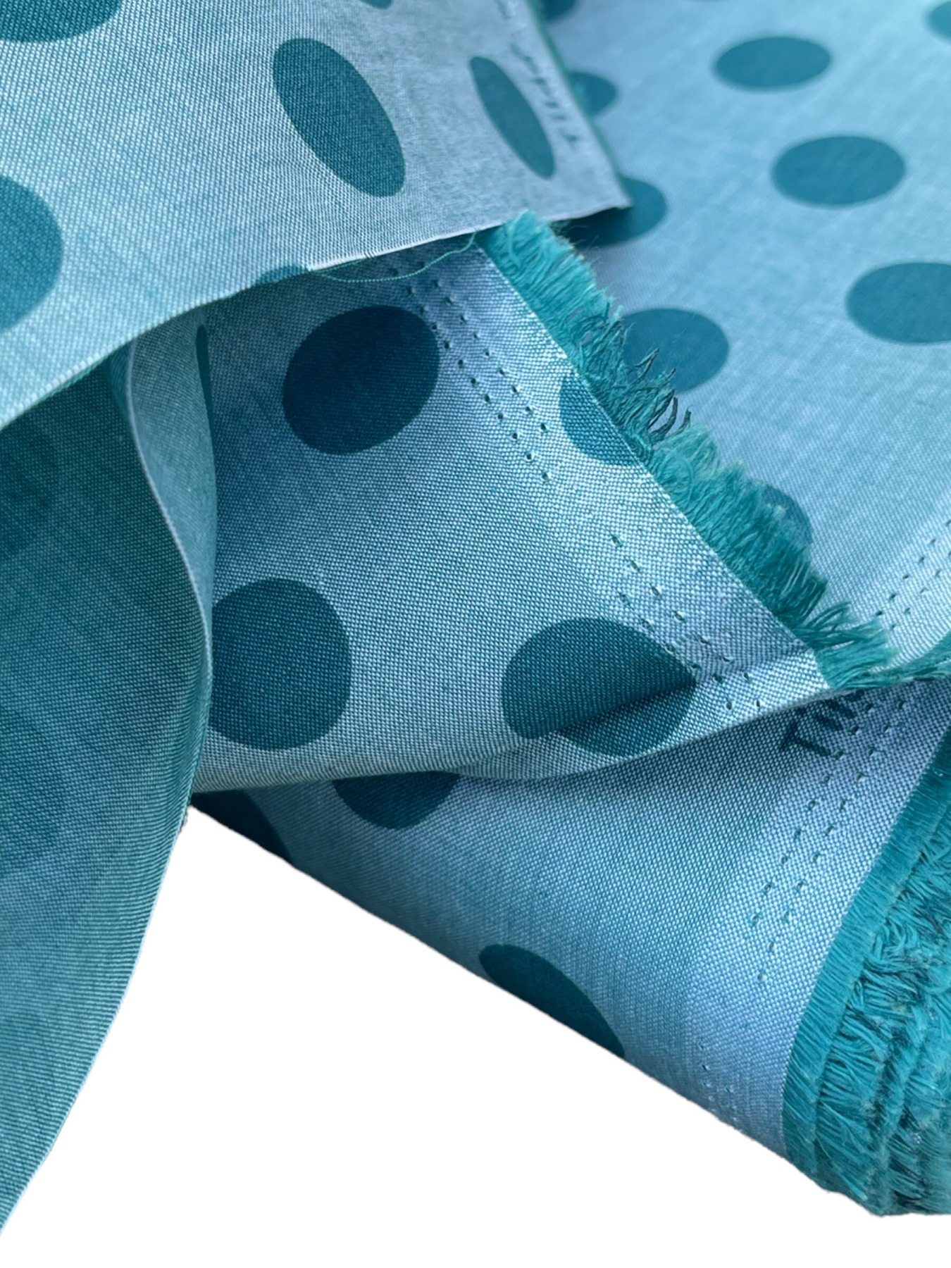 Tilda Stoff CHAMBRAY DOTS Aqua BAUMWOLLE 2