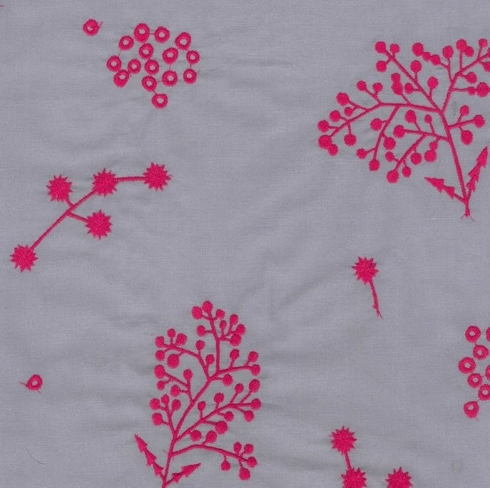 Echino Blüten Baumwolle Leinen 3