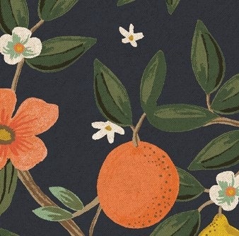 Bramble - Citrus Grove - COTTON + STEEL CANVAS navy 2