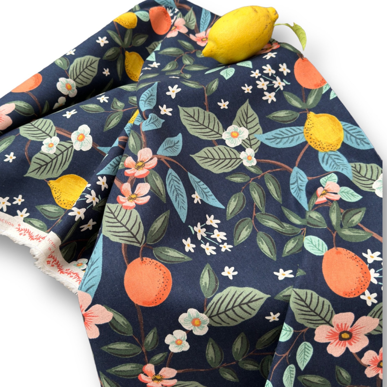 Bramble - Citrus Grove - COTTON + STEEL CANVAS navy 4