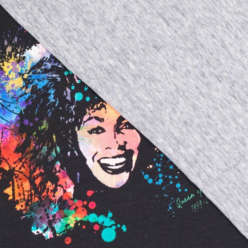 TINA TURNER Panel JERSEY schwarz / bunt 2