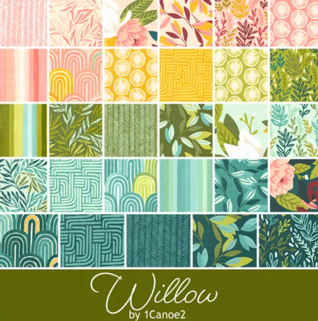 Willow Jelly Roll von MODA - 40 Stoffstreifen aus einer Kollektion 2