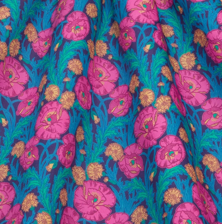 Liberty London Fabrics MAUDS POSEY 1 A/W 24 Tana Lawn Batist Baumwolle 2