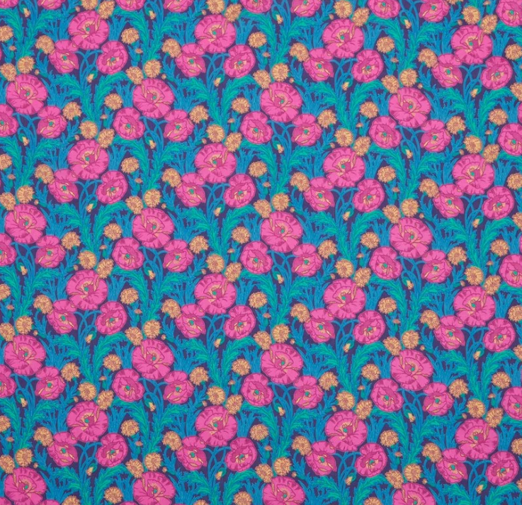 Liberty London Fabrics MAUDS POSEY 1 A/W 24 Tana Lawn Batist Baumwolle 4