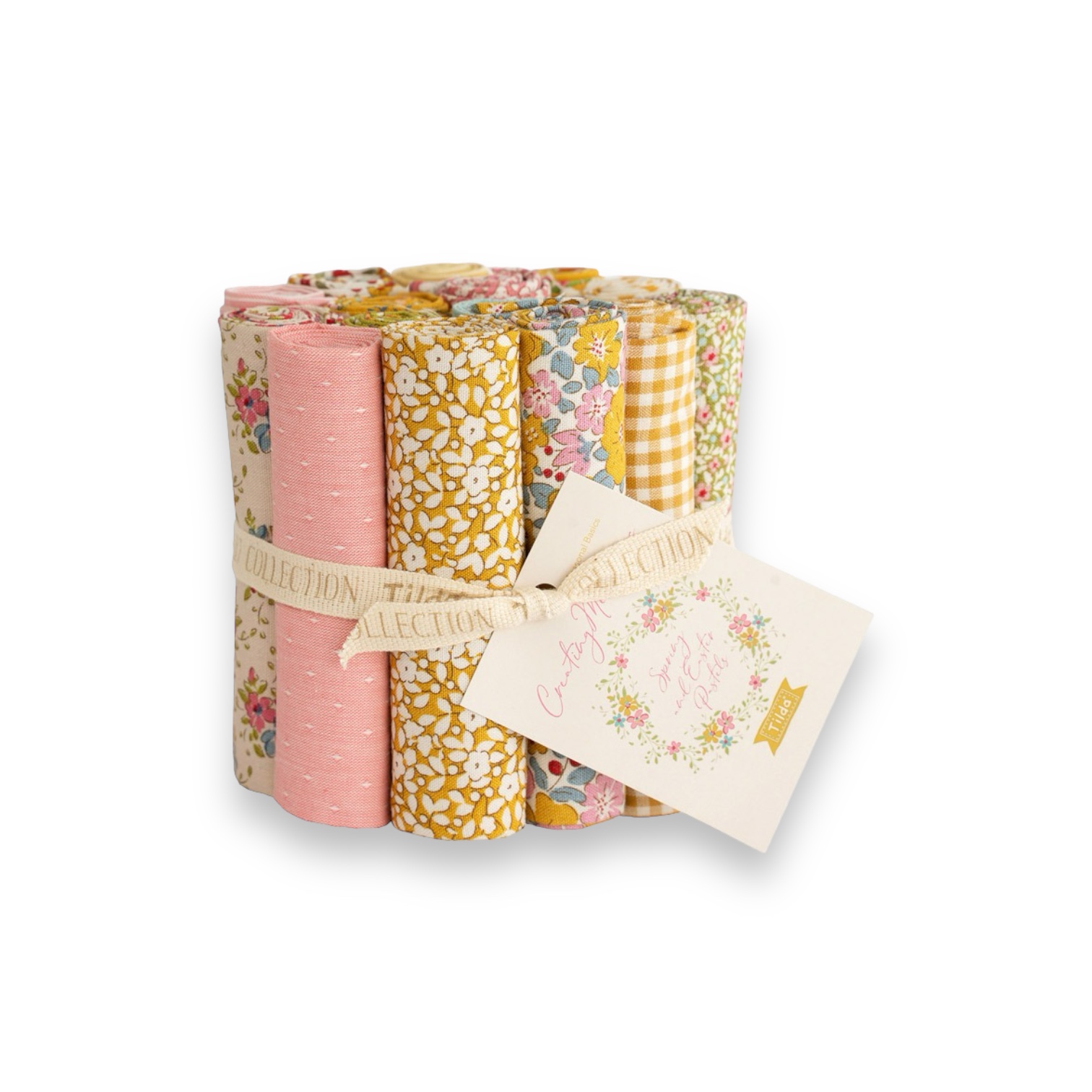 Tilda Fat Eight Bundle Stoffpaket aus der Kollektion CREATING MEMORIES Frühling 16 Stück 0,27 m x