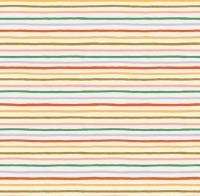 Rifle Paper Co. Holiday Classics - Orchard Happy Stripe Cream Multi METALLIC Baumwollstoff