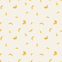 Rifle Paper Co. Orchard Bananas in Cream METALLIC Baumwollstoff