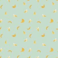 Rifle Paper Co. Orchard Bananas in MINT METALLIC Baumwollstoff