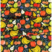 Rifle Paper Co. Orchard Fruit Stand in Hunter CANVAS DUNKELGRÜN 9