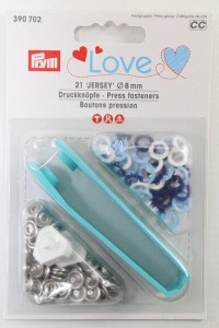 Prym LOVE Druckknöpfe Jersey Ring 8 mm, 21 Stück verschiedene Farben zur Auswahl 2