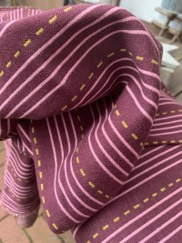 SPARKLE Lines BORDEAUX Jacquard RESTSTÜCK 1,10 m 2