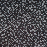Baumwolle von Sevenberry Japan schwarz grau BLÜTEN