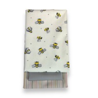 Dekostoff BUZZY HONEY Canvas light BAUMWOLLE 9