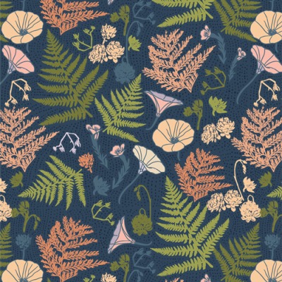 Coastline Flora Warm BAUMWOLLE POPELINE von Art Gallery Fabrics - Kollektion: Tomales Bay