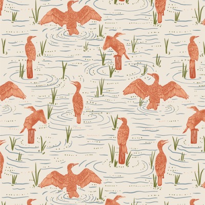 Bird Watching Lively BAUMWOLLE POPELINE von Art Gallery Fabrics - Kollektion: Tomales Bay