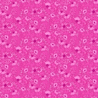 Baumwolle Meadowland - Candy Cones - Shocking Pink - von RJR
