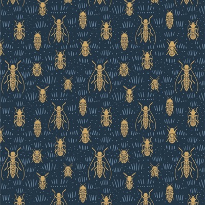 Beetle Parade Moon Baumwolle Popeline von Art Gallery Fabrics Kollektion: KOYOTE HILL