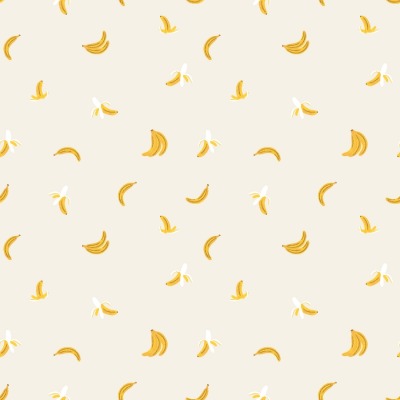 Rifle Paper Co. Orchard Bananas in Cream METALLIC Baumwollstoff - Kollektion: Orchard,