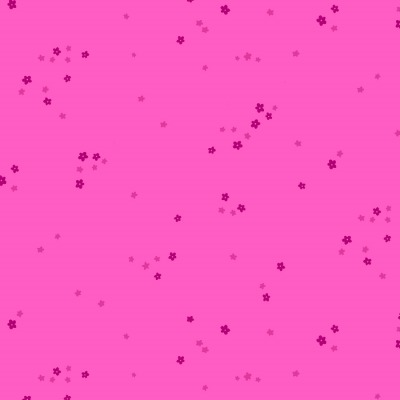 Baumwolle Meadowland - Ditsy Floral - Shocking Pink - von RJR